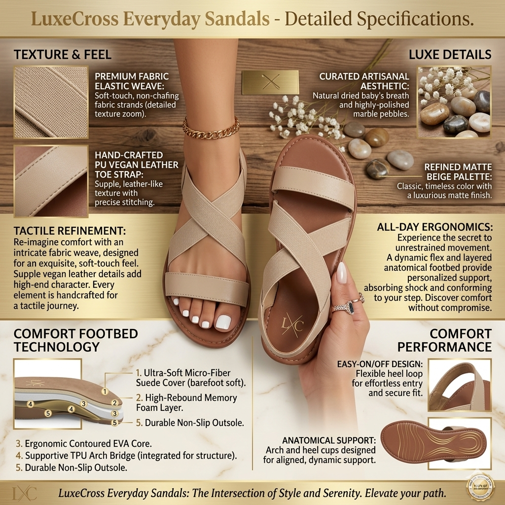 LuxeCross Everyday Sandals - Image 11