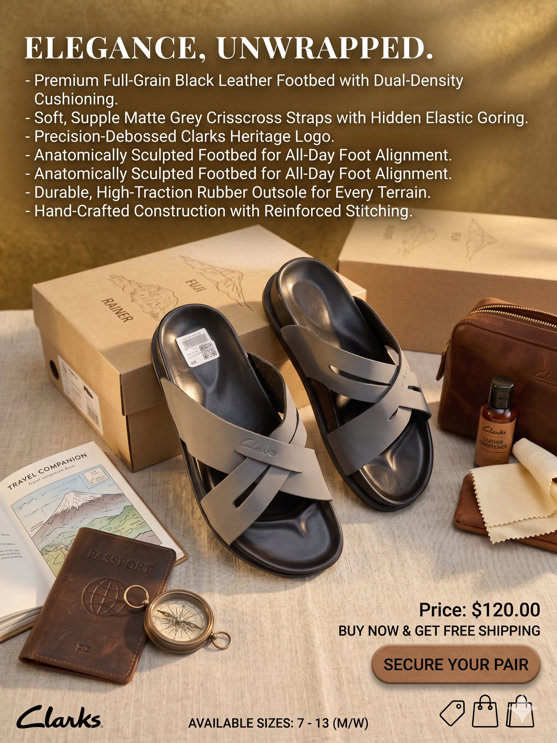 Clarks StreetSoft Luxe Slides - Image 12