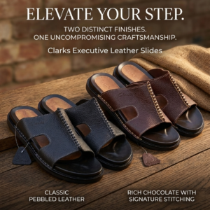 Clarks Executive Leather Slides