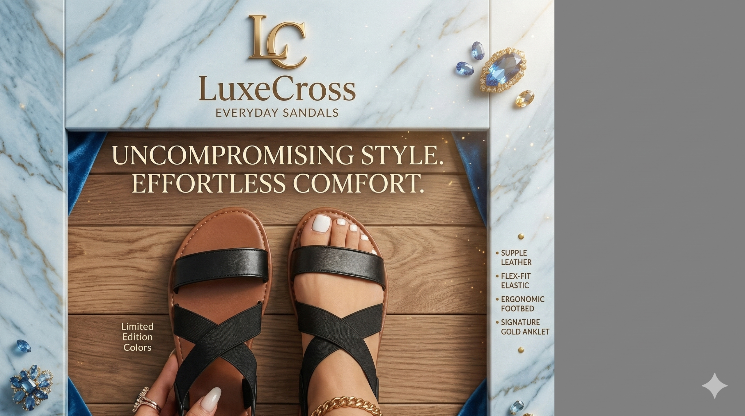 LuxeCross Everyday Sandals - Image 7