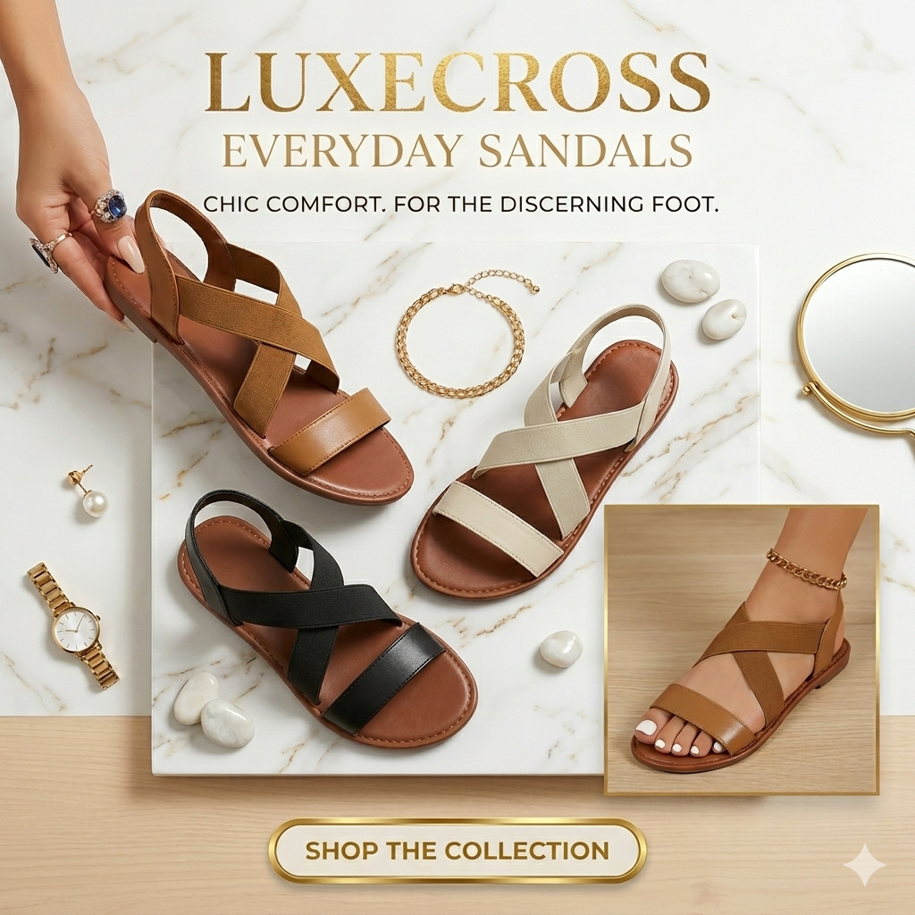 LuxeCross Everyday Sandals - Image 6