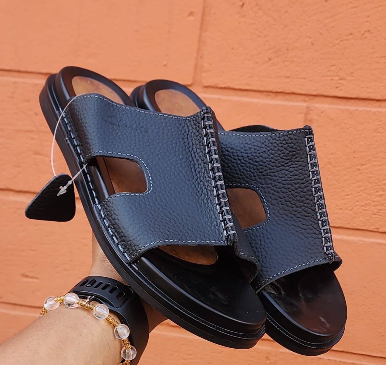 Clarks Executive Leather Slides - Image 7