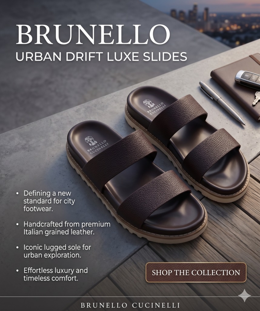 Brunello Urban Drift Luxe Slides - Image 13
