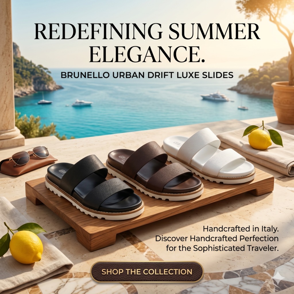 Brunello Urban Drift Luxe Slides - Image 2
