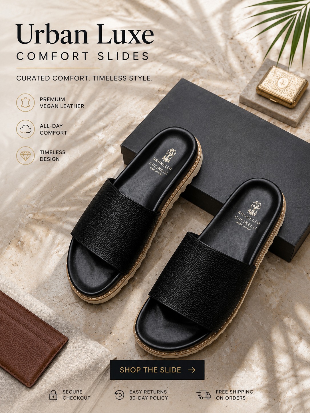 Urban Luxe Comfort Slides - Image 4