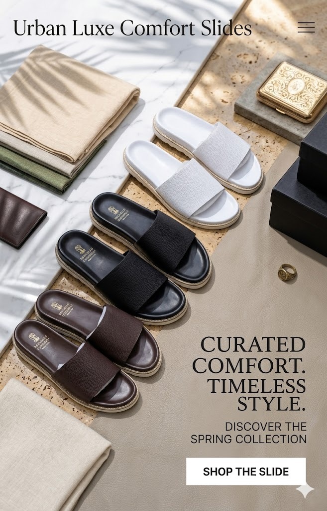 Urban Luxe Comfort Slides
