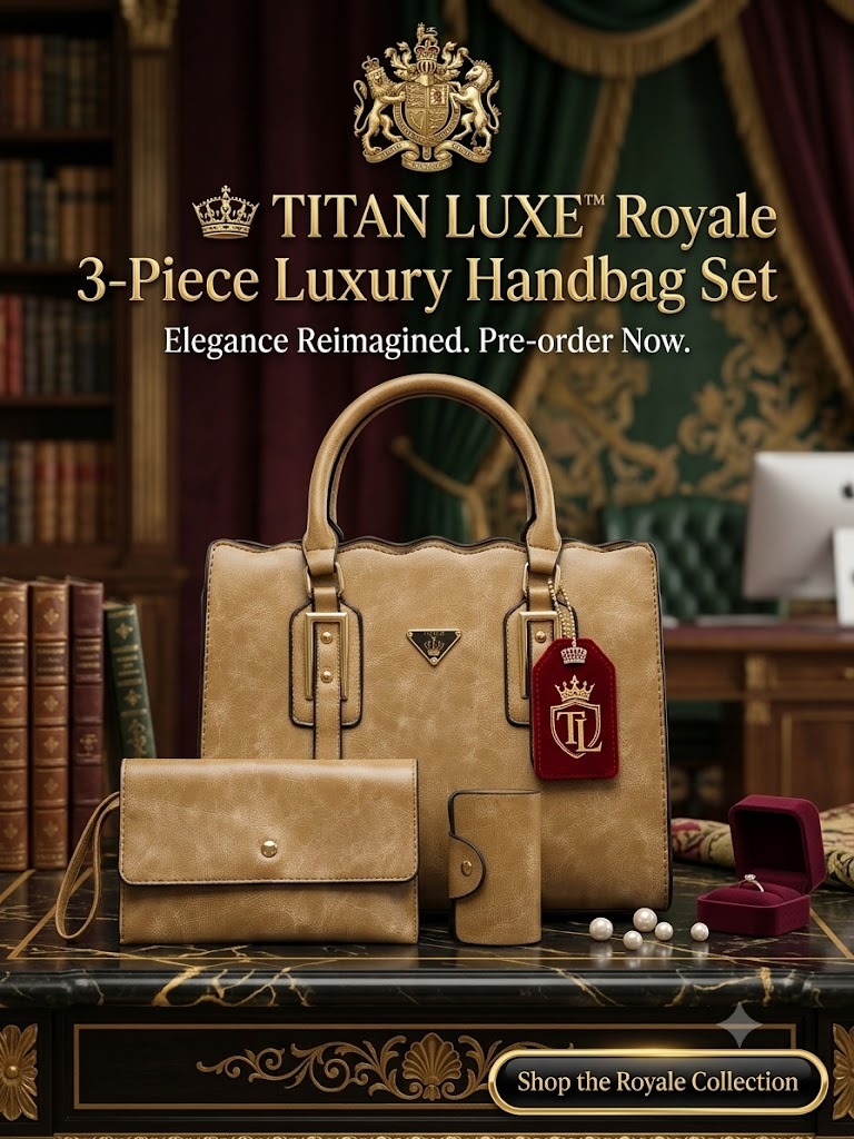 👑 TITAN LUXE™ Royale 3-Piece Luxury Handbag Set - Image 3