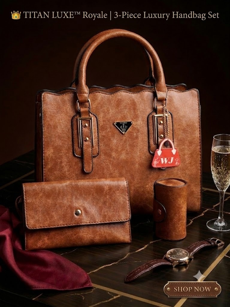👑 TITAN LUXE™ Royale 3-Piece Luxury Handbag Set - Image 4