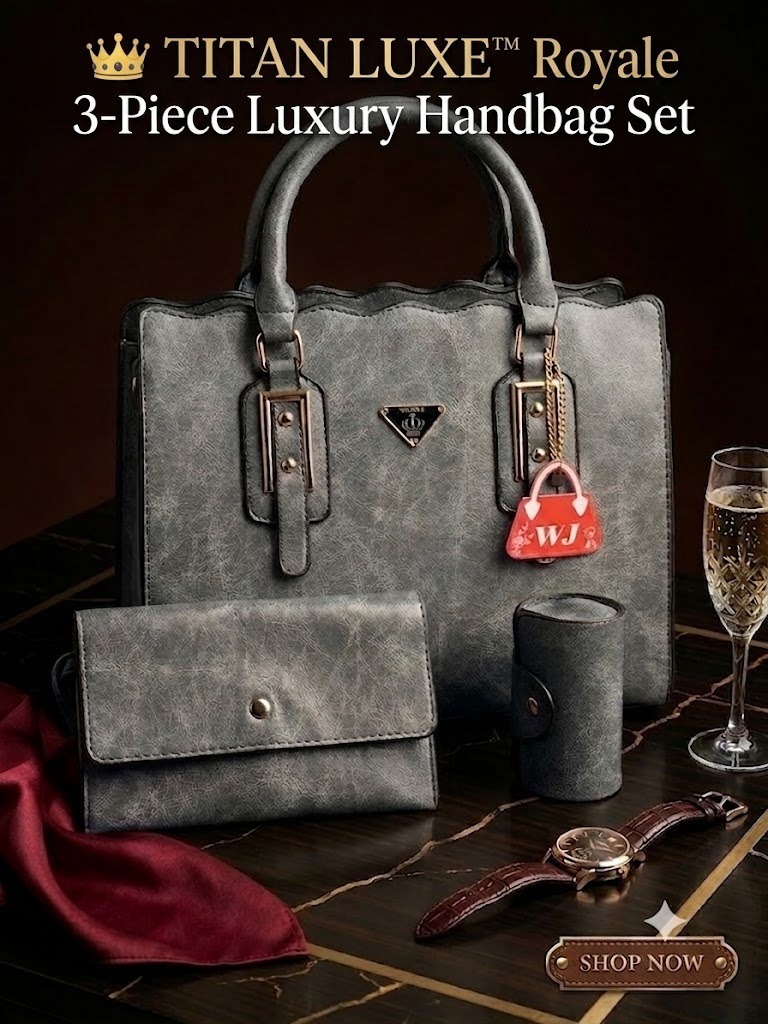 👑 TITAN LUXE™ Royale 3-Piece Luxury Handbag Set - Image 5
