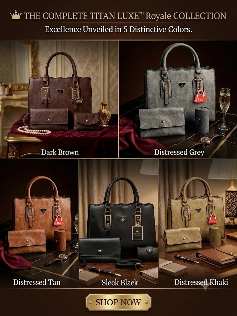 👑 TITAN LUXE™ Royale 3-Piece Luxury Handbag Set - Image 8