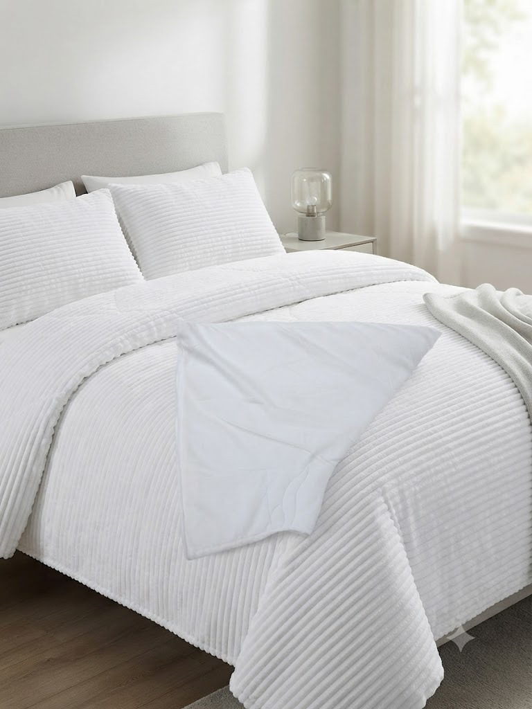 π₯ Luxury Royal Velvet King Size Duvet Set (4PCS) β Ultra Soft, Warm & Elegant - Image 3
