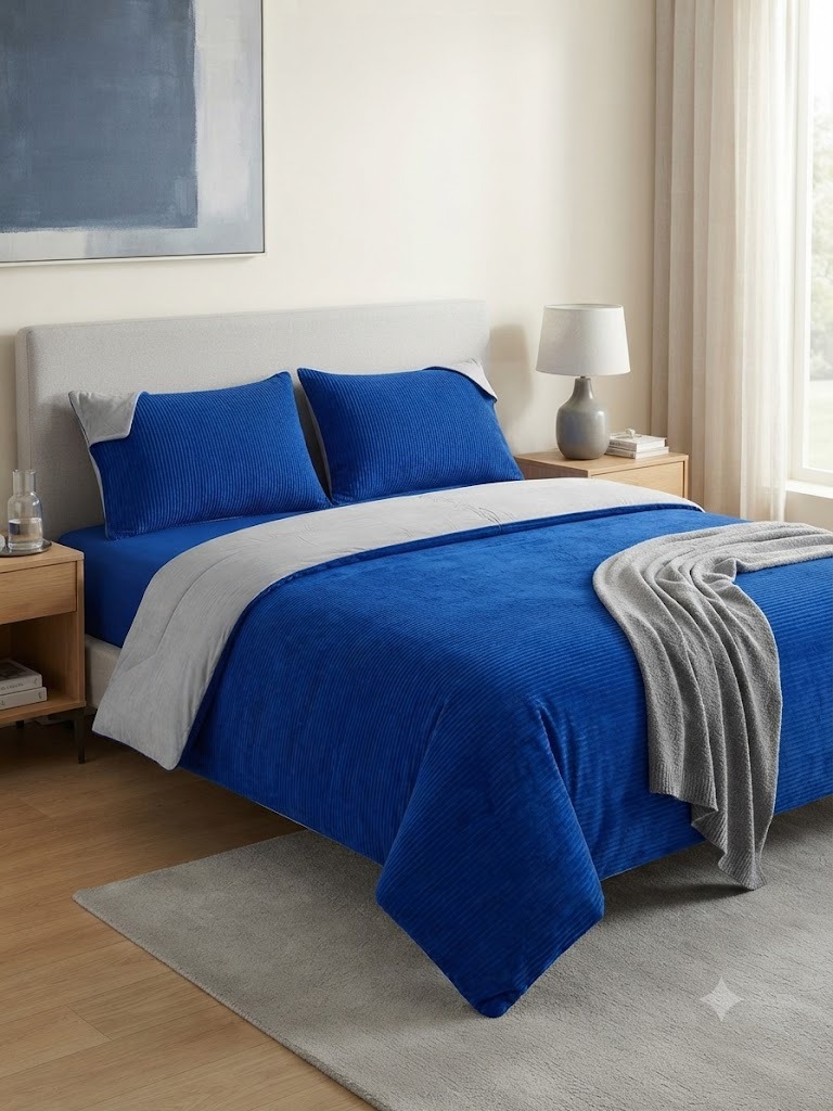 π₯ Luxury Royal Velvet King Size Duvet Set (4PCS) β Ultra Soft, Warm & Elegant - Image 19