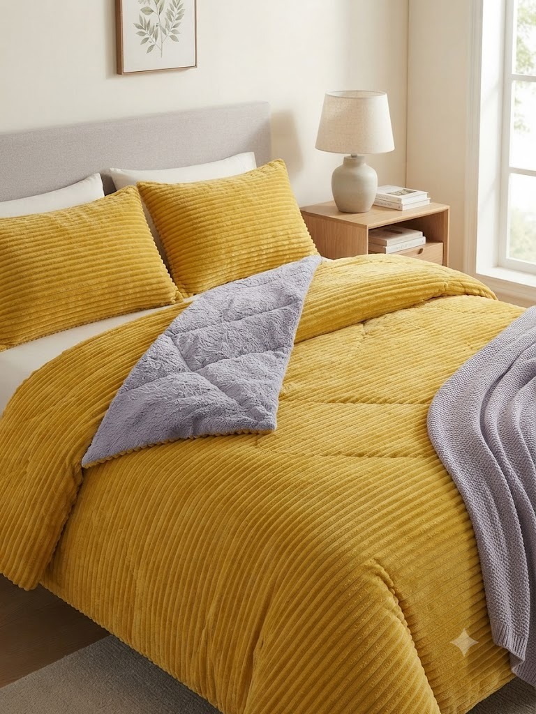 π₯ Luxury Royal Velvet King Size Duvet Set (4PCS) β Ultra Soft, Warm & Elegant - Image 6