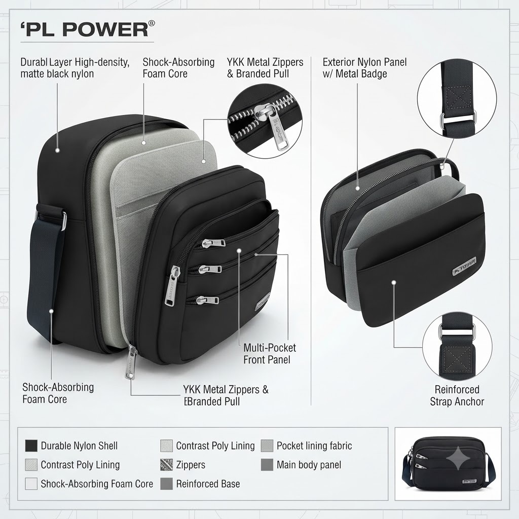 👜 Premium Multi-Pocket Crossbody Bag – Keep Your Essentials Safe & Organized - Image 10