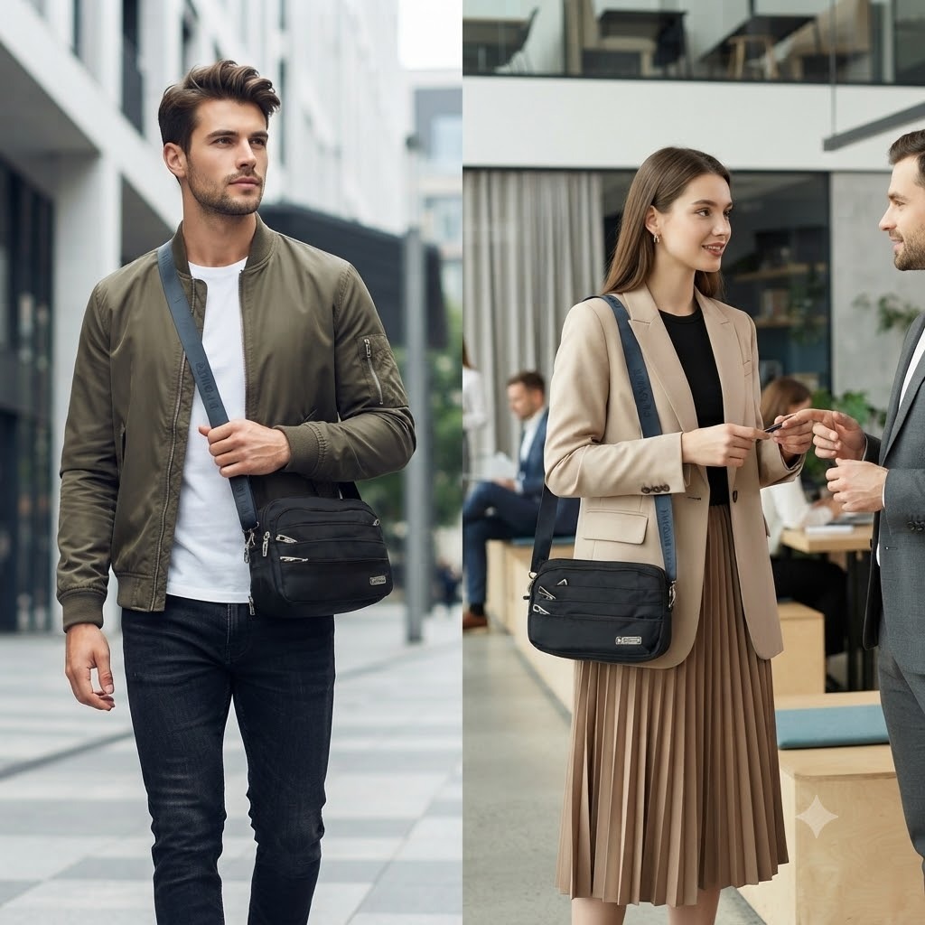 👜 Premium Multi-Pocket Crossbody Bag – Keep Your Essentials Safe & Organized - Image 8