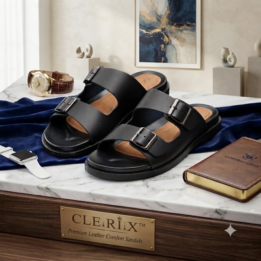 👑 CLERIX™ Premium Leather Comfort Sandals - Image 12
