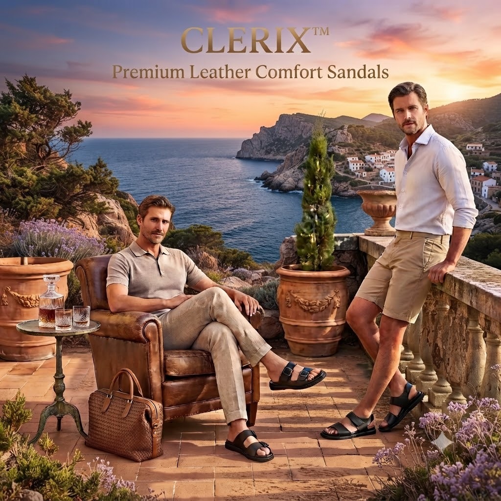 👑 CLERIX™ Premium Leather Comfort Sandals - Image 10