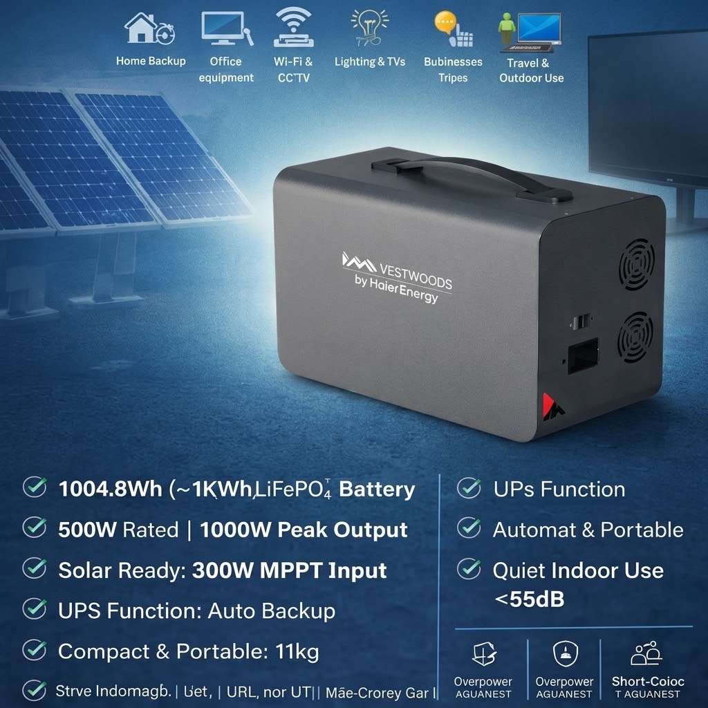 PowerNestβ’ 2kWh & 1kWh Lithium Home Backup Power Station ππ - Image 6