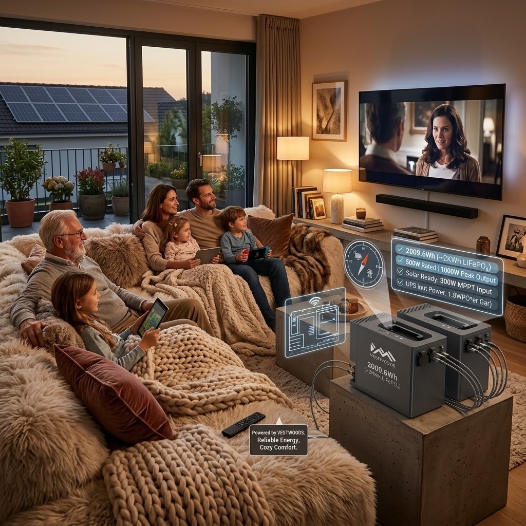 PowerNestβ’ 2kWh & 1kWh Lithium Home Backup Power Station ππ - Image 4